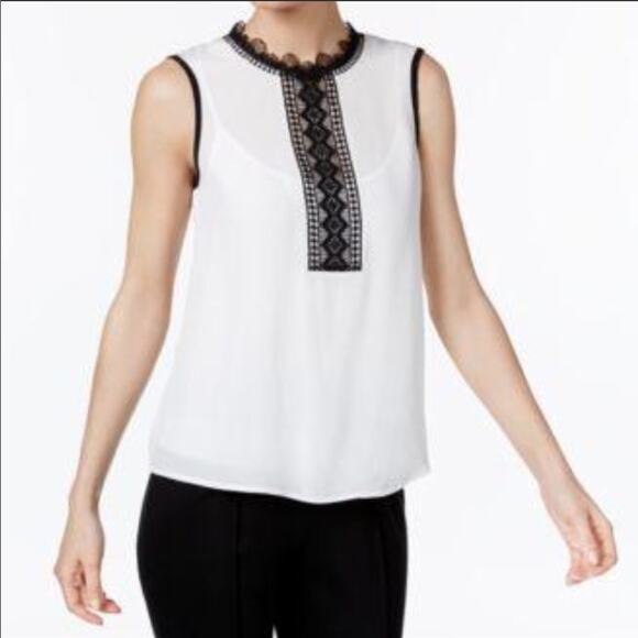 Yyigal Top Lace Trim Blouse - Picture 2 of 5